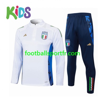 Italie Enfant Ensemble Sweat d'entrainement Blanc 2024
